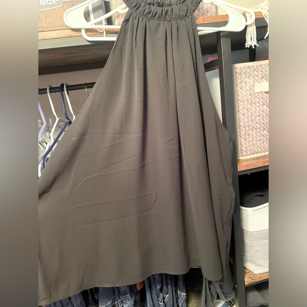 Chiffon halter tank
